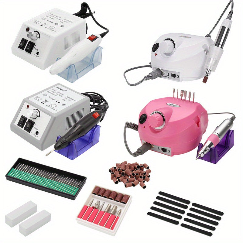 Electric Nail Files Professional Nail Drill Machine Manicure Set Acrylic Nail Gel Polish Remover Electric Nail Drill Pedicure Kit