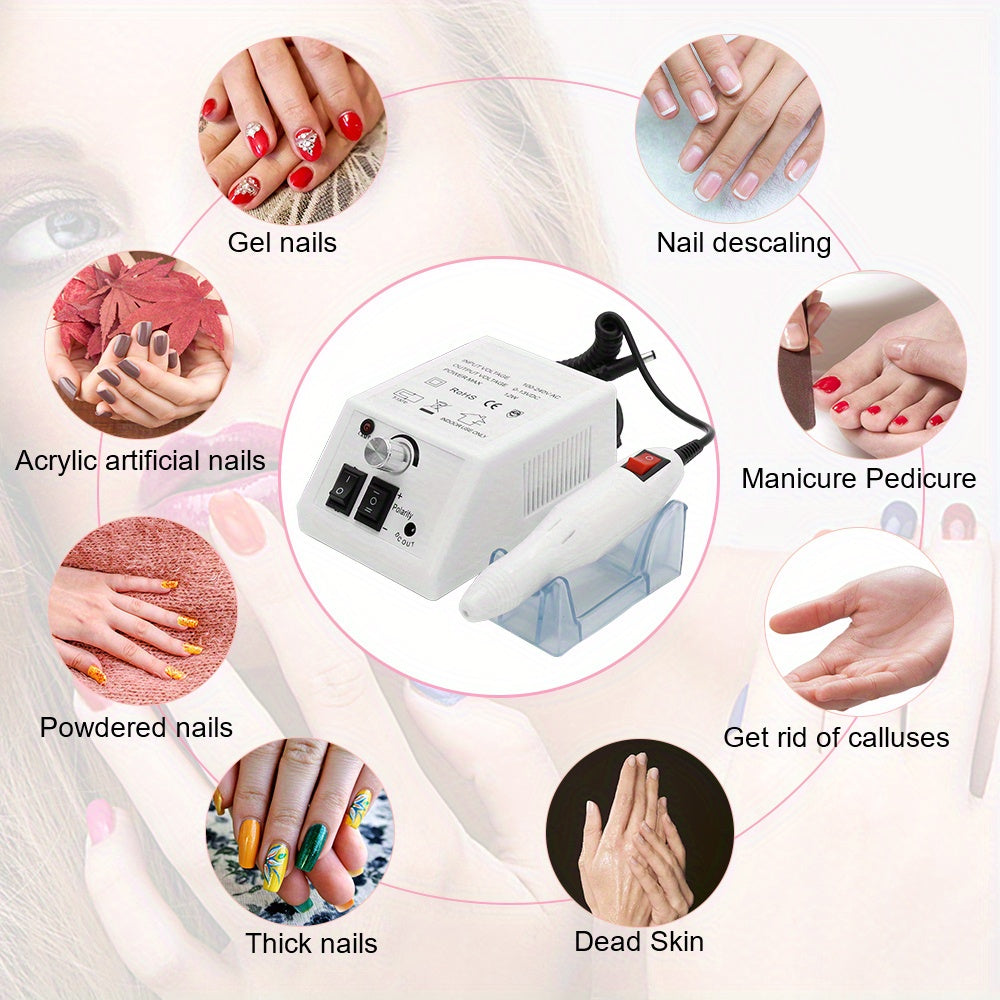 Electric Nail Files Professional Nail Drill Machine Manicure Set Acrylic Nail Gel Polish Remover Electric Nail Drill Pedicure Kit
