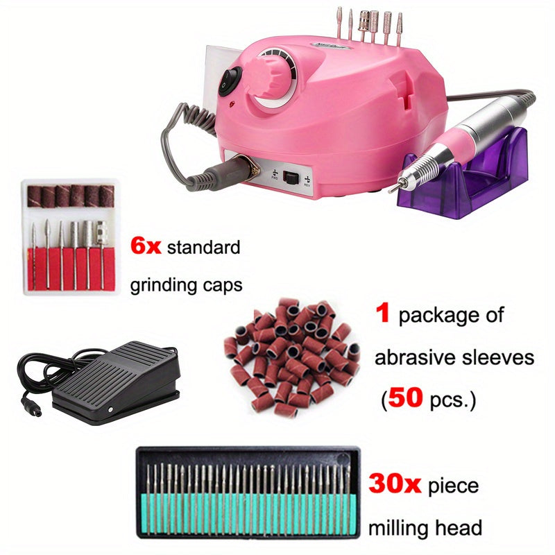 Electric Nail Files Professional Nail Drill Machine Manicure Set Acrylic Nail Gel Polish Remover Electric Nail Drill Pedicure Kit