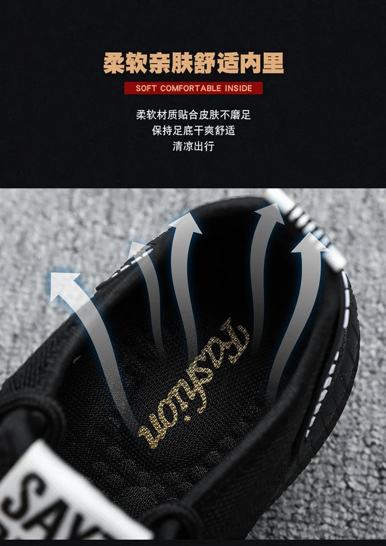 Fashion Sneakers for Men Lightweight Men's Casual Shoes Breathable Male Footwear Lace Up Walking Shoe schuhe herren