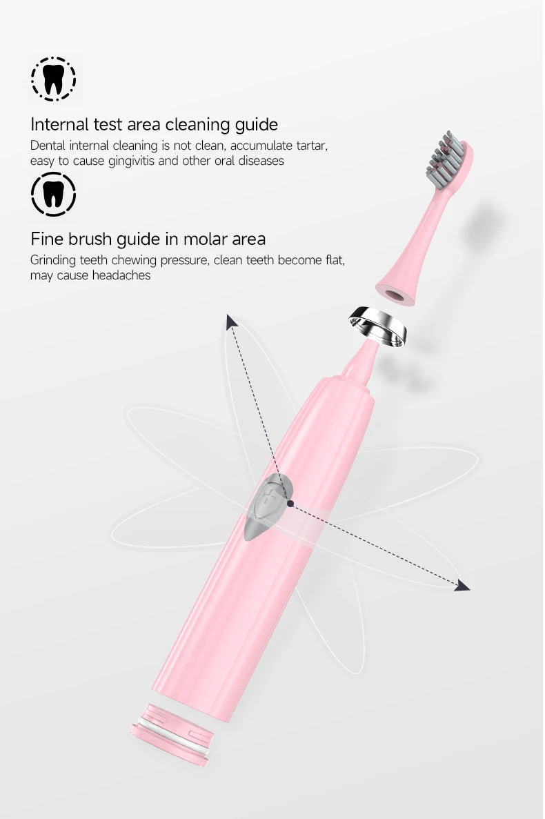 Xiaomi New Electric Toothbrush for Adults Teeth Cleaner Soft DuPont Bristle Portable Battery Endurance IPX6 Waterproof Oral Care
