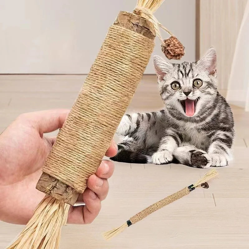 Catnip Cat Toys Natural Matatabi Pet Cat Snacks Stick Cleans Tooth Removers Hair to Promote Digestion Silvervine Kitten Chew Toy