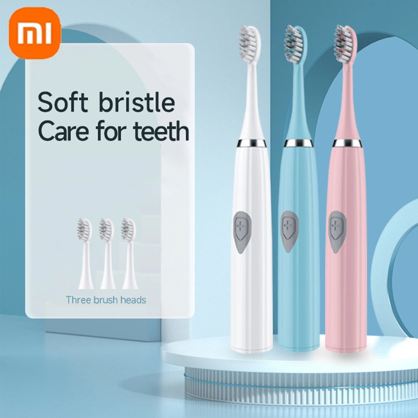 Xiaomi New Electric Toothbrush for Adults Teeth Cleaner Soft DuPont Bristle Portable Battery Endurance IPX6 Waterproof Oral Care