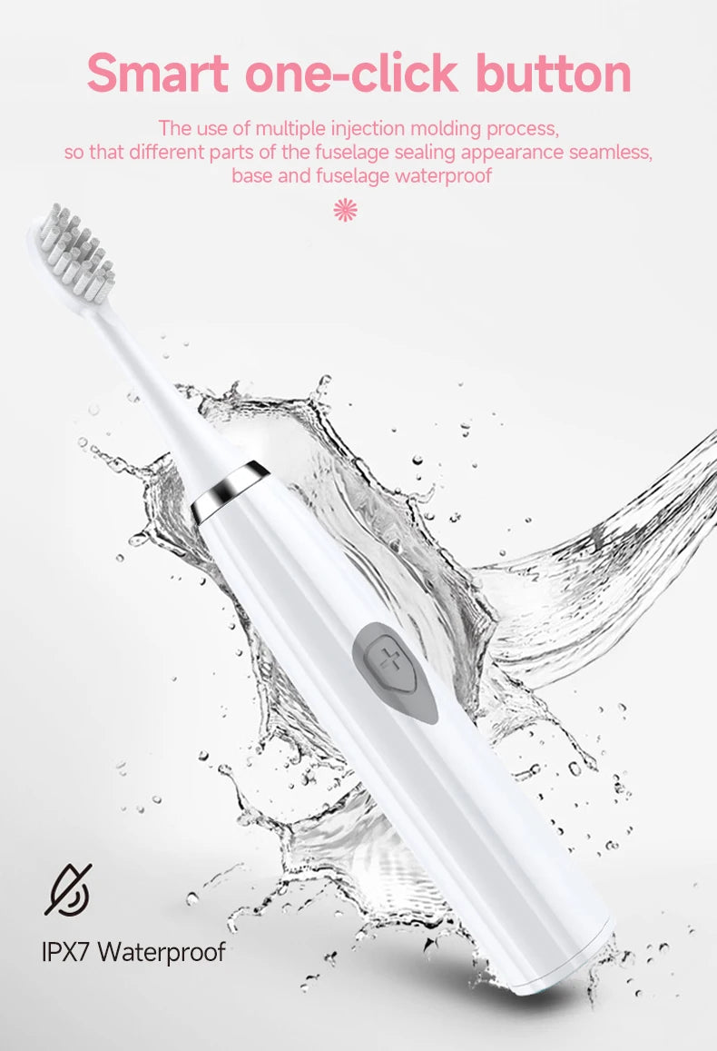 Xiaomi New Electric Toothbrush for Adults Teeth Cleaner Soft DuPont Bristle Portable Battery Endurance IPX6 Waterproof Oral Care