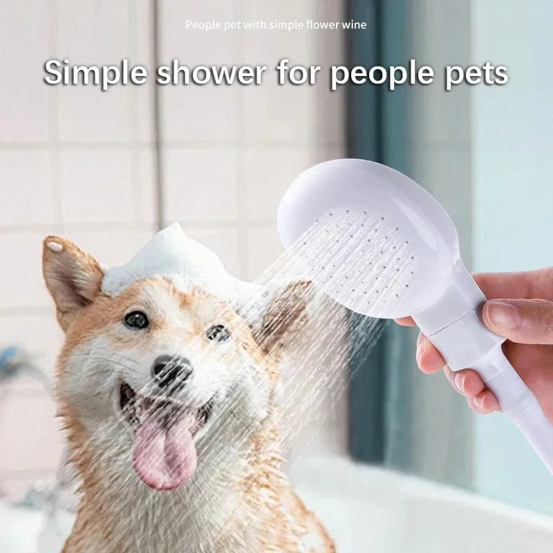 Pet Shower Cleaning Grooming Tool Fixed Collar Shampoo Massager Soft Bathing Brush Adjustable Restrainer Dog Cat Pet Supplies