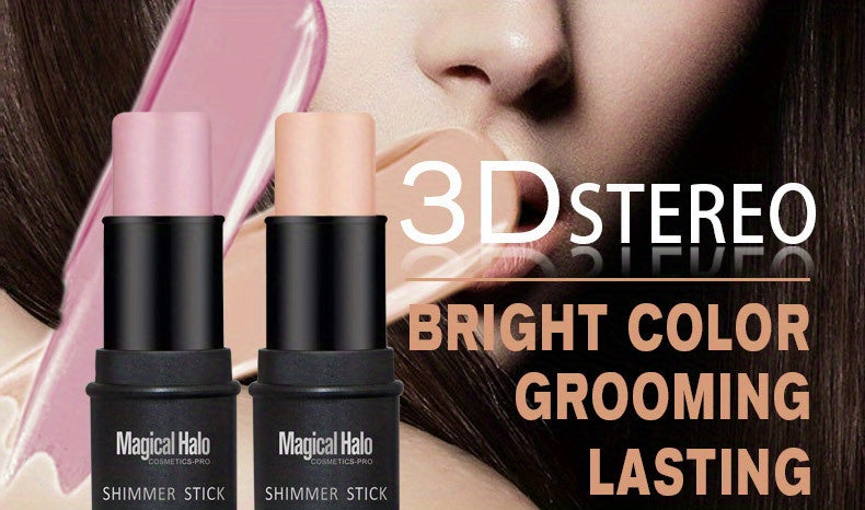 Makeup Highlighter, Contouring And Brightening Shadow Stick, Three-dimensional Facial Primer And Blush Pen Contain Plant Squalane
