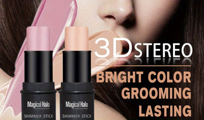 Makeup Highlighter, Contouring And Brightening Shadow Stick, Three-dimensional Facial Primer And Blush Pen Contain Plant Squalane