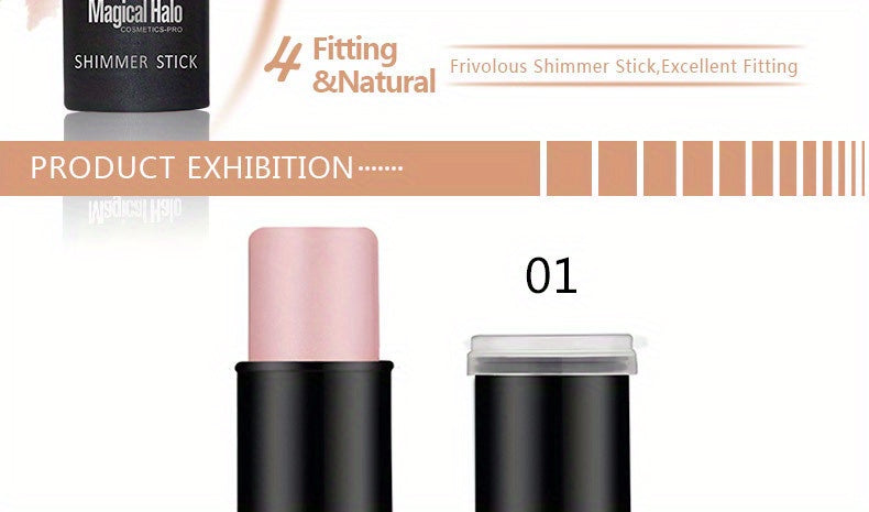 Makeup Highlighter, Contouring And Brightening Shadow Stick, Three-dimensional Facial Primer And Blush Pen Contain Plant Squalane