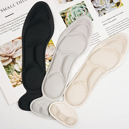 1Pair Comfortable Memory Foam Insoles - Breathable Non-Slip 2 In 1 Inserts For High Heels
