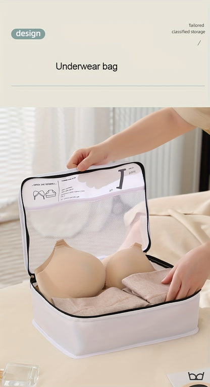 7 Pcs Packing Cubes For Suitcases, Lightweight Travel Luggage Packing Organizers, Compression Storage Shoes Bag, Clothing Underwear Bag, Travel Cubes Set