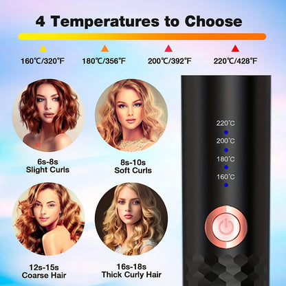 Auto Rotating Ceramic Hair Curler Automatic Curling Iron Styling Tool Hair Iron Curling Wand Air Spin and Curl Curler Hair Waver