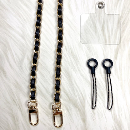Phone Strap Anti-lost Lanyard Camera USB Holder Mobile Accessories Crossbody Necklace Cord Chain Black Color for All Phone Case