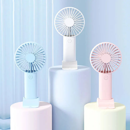 Mini Portable Fans Handheld USB Rechargeable Fan Mini Desktop Air Cooler Outdoor Fan Cooling Travel Hand Fans Ventilation Fan