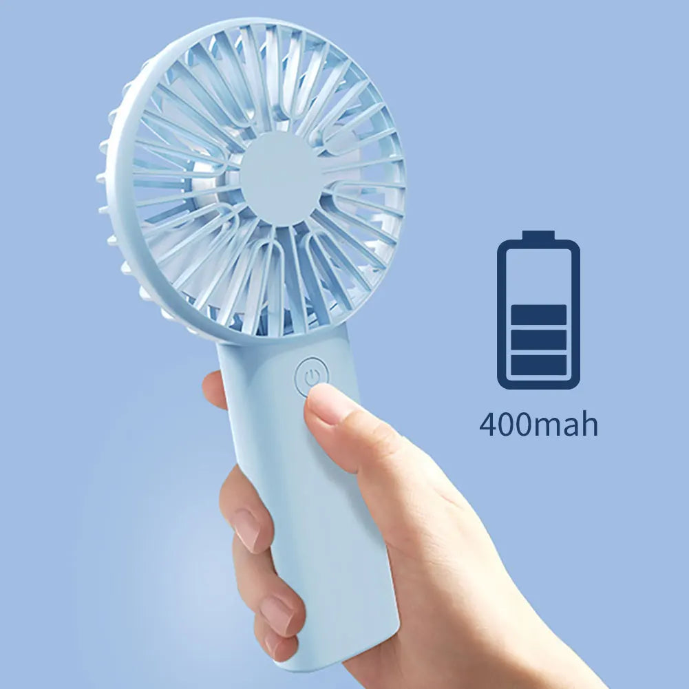 Mini Portable Fans Handheld USB Rechargeable Fan Mini Desktop Air Cooler Outdoor Fan Cooling Travel Hand Fans Ventilation Fan