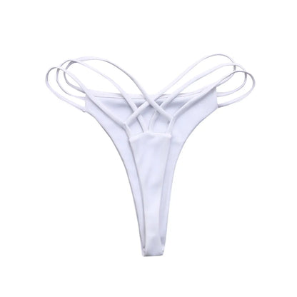Women Swim Bottoms Sexy Bikini Thong Bandage Vintage Swimwear Beach Party Beach Swimwear For Two Piece Vacation Beachwear
