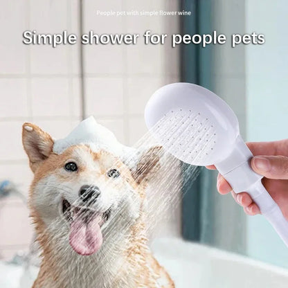 Pet Shower Cleaning Grooming Tool Fixed Collar Shampoo Massager Soft  Bathing Brush Adjustable Restrainer Dog Cat Pet Supplies