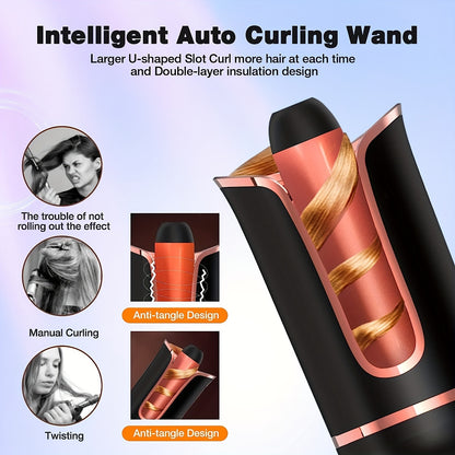 Auto Rotating Ceramic Hair Curler Automatic Curling Iron Styling Tool Hair Iron Curling Wand Air Spin and Curl Curler Hair Waver