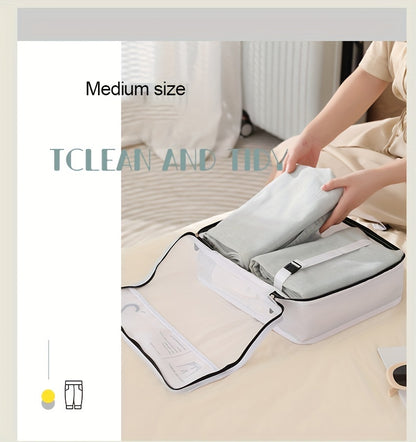 7 Pcs Packing Cubes For Suitcases, Lightweight Travel Luggage Packing Organizers, Compression Storage Shoes Bag, Clothing Underwear Bag, Travel Cubes Set